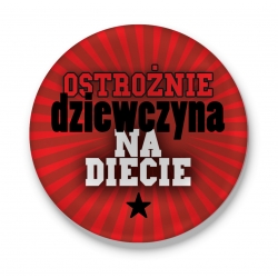 Lusterko Ostrożnie Dziewczyna na diecie