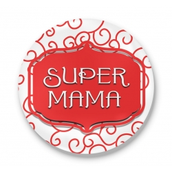 Przypinka Super Mama