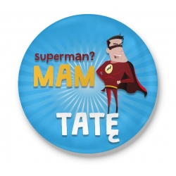 Przypinka Superman Tata