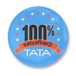 Przypinka Tata - 100% satysfakcji