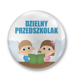 Przypinka Dzielny Przedszkolak