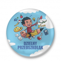 Przypinka Dzielny Przedszkolak