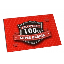 Magnes Super Babcia -100% satysfakcji