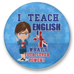 Przypinka I teach english