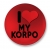 Przypinka I love my korpo